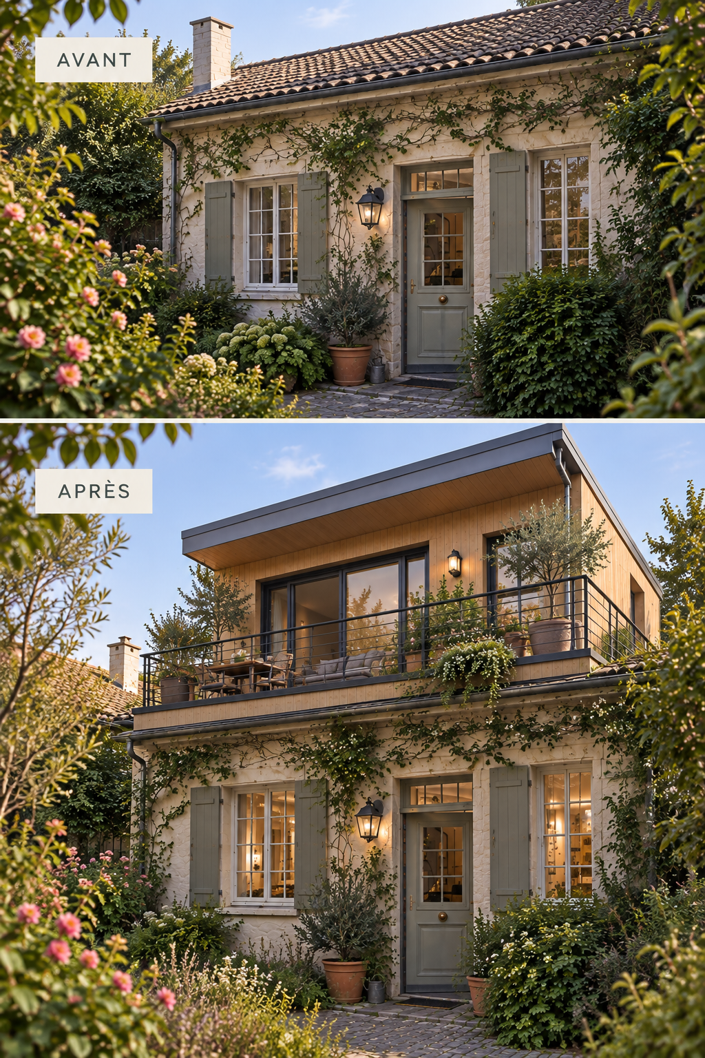 Maison_surélevée_avant_apres